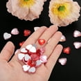 thumbnail image 4 of Corazones de acrílico para el Día de San Valentín, cristales, gemas, rellenos de jarrón para decoración de bodas, 200 piezas rojas, 4 of 7