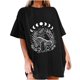thumbnail image 1 of Blusa de manga corta de verano con estampado de sol y luna gótica vintage para mujer Pompotops hfajkhk140684, 1 of 9