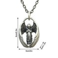 thumbnail image 3 of Guardian Angel Necklace for Women Stainless Steel Classic Seraph Angle Wing Prayer Amulet Pendant Jewelry Gift, 3 of 9