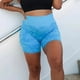 thumbnail image 3 of Pantalones cortos de camuflaje sin costuras para mujer, ropa de cintura alta, pantalones cortos para Yoga y gimnasio, pantalones cortos de entrenamiento para correr de nailon con efecto Push Up, 3 of 5