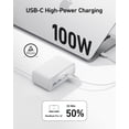 thumbnail image 4 of Estación de carga 7 en 1 Anker de 100 W, 3 AC, 4 USB, cable de 1,5 m, 4 of 9