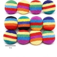 thumbnail image 2 of Knitted Kickballs for Adults in Assorted Colors and Patterns, Set of 12, Footbag Indoor and Outdoor Toys, Goodie Bag Stuffers, 2 of 7