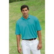 MENS S/S PERFORMANCE POLO- 100% Polyester moisture wicking and anti-microbial treated performance baby pique, short-sleeve, easy care, color fast polo with heat seal label, three pearlized dyed to mat