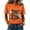 Brown, variant on Womens Halloween Shirts Plus Size Short Sleeve Tunic Tops Pumpkin Ghost Print Casual Crew Neck Novelty Graphic Tees