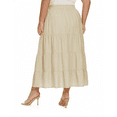 thumbnail image 5 of Beautybatik Oat Women Cotton BOHO Gypsy Long Maxi Tier Flare Skirt 3X, 5 of 5