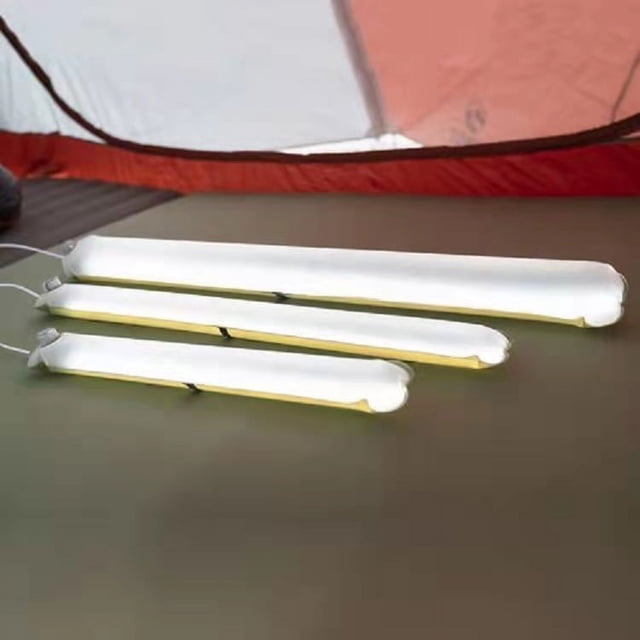 New Portable Inflatable Folding Lamp Handheld Suspension Magnetic Suction Tent Light Camping Outdoor Lamp USB Charging M -65cm- Green