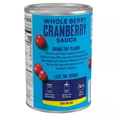 Ocean Spray Whole Berry Cranberry Sauce 14oz (Pack of 6)