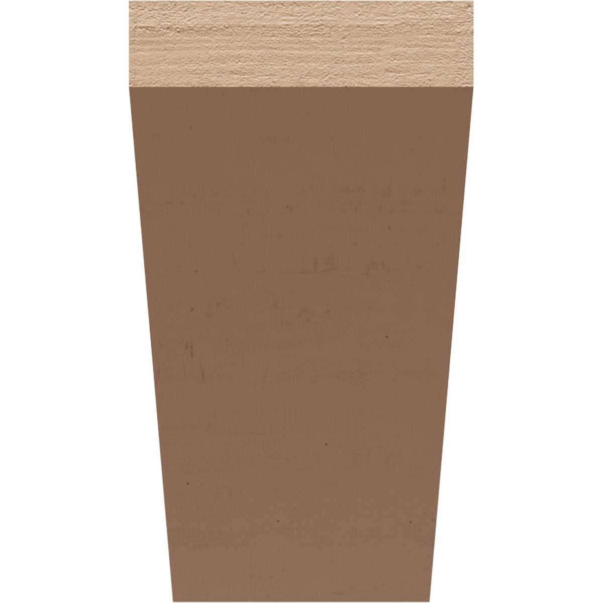 3"W x 6"D x 6"H Classic Concord Rough Cedar Woodgrain TimberThane Corbel, Primed Tan