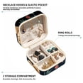 thumbnail image 2 of Fish Travel Portable Jewelry Organizer: Square Jewelry Box Storage Case and Display for Rings, Earrings, Necklaces, Bracelets, and More - Suitable for Girls and Women, 2 of 6