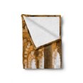 thumbnail image 2 of Pillar Soft Flannel Fleece Throw Blanket, Historical Theme Gallery of Pillars at Agra Fort Digital Image, Cozy Plush for Indoor and Outdoor Use, 50" x 70", Pale Coffee and Beige, by Ambesonne, 2 of 6