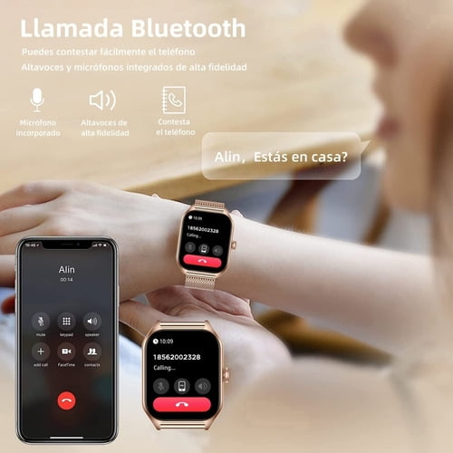 Smartwatch Reloj Inteligente Mujer Llamada Bluetooth