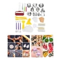 thumbnail image 4 of Pendientes de arcilla con tarjetas y ganchos para pendientes, corte de pendientes hecho a mano para pendientes 140 piezas, 4 of 9