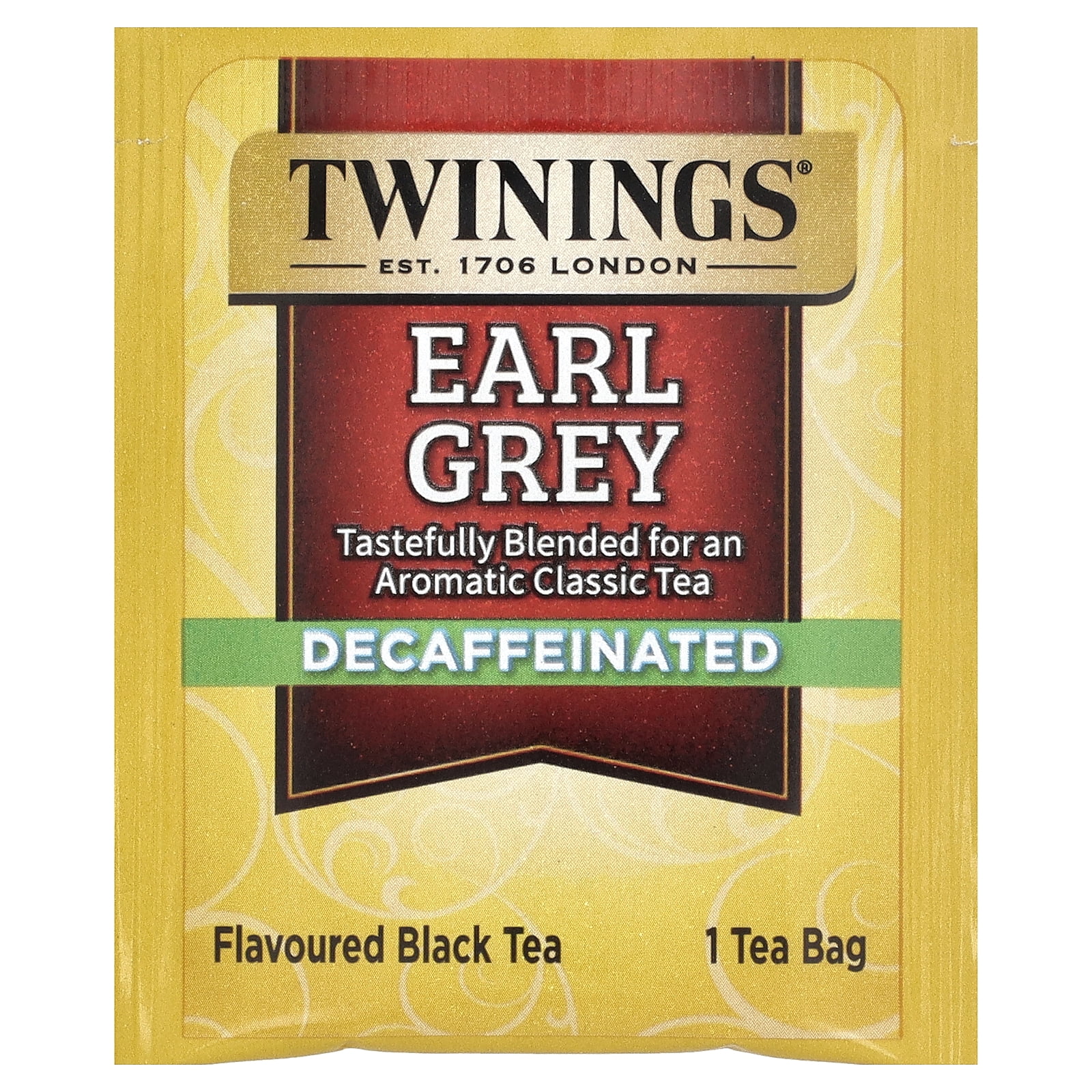Twinings Decaffeinated Earl Grey Black Tea Bags, 20ct - Walmart.com