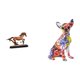 thumbnail image 1 of Figura de caballo en miniatura, escultura de resina, adorno animal, estatua de perro, coleccionable, decoración artesanal estilo , ideal para r, 1 of 8