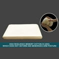 thumbnail image 4 of Memory Foam Leather Car Center Console Armrest Cover Pad - Waterproof Universal Fit for Vehicles SUV Truck 1-Pack, 4 of 6