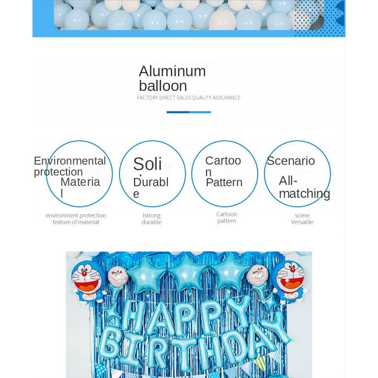 Escena de cumpleaños Decoración Globo Doraemon Candy Balloon Set