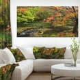 thumbnail image 1 of Fall Trees in Bright Colors - Landscape Canvas Art Print, 1 of 3