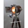 thumbnail image 4 of Nautical Sensation Wood Searchlight Floor Lamp Tripod Stand Home Decor, 4 of 4