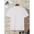 thumbnail image 3 of Graphic playera para hombreMen's Graphic T-Shirt "Drip Too Hard" Lettering, Colorful Print Casual Crew Neck Tee, Polyester Knit Fabric, Regular Fit Summer Shirt with Slight Stretch Tee For Adult, Me, 3 of 7