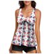 thumbnail image 1 of MKLEKYY Trajes De Baño Completo Mujer Women'S Summer Tankini Swimsuit Two Piece Printed Suspender Shorts Split Swimsuit (5), 1 of 5