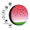 thumbnail image 4 of Sikiie Watermelon PVC Leather Spare Tire Wheel Cover Spare Tire Cover, for Car Truck SUV Camper Trailer Universal Fit(14-17in)-14 inch, 4 of 6