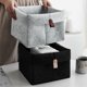 thumbnail image 4 of RV Cesta de almacenamiento de fieltro, cesta de almacenamiento de aperitivos de juguete, caja de almacenamiento de escritorio para dormitorio (gris claro + negro), 4 of 5