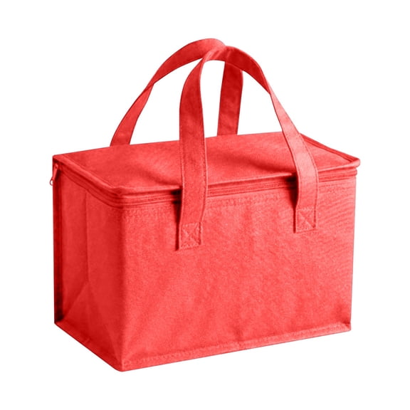 Insulated Lunch Bag,Reusable Lunch Box Container,Red Large Leakproof Thermal Snack Bag,Insulated Cooler Bag for Men Women Work Travel Picnic Outdoor