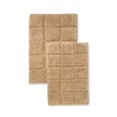 thumbnail image 1 of Superior BATHRUG-CH2PC-TP Bath Rug Set Cotton Checkers - Taupe, 2 Pieces, 1 of 1