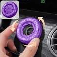 thumbnail image 2 of Partheme Rotary Push Start Button Cover, Car Engine Push to Start Stop Accessories, Auto Ignition Switch Cover, ar Decor Gift for Christmas New Years Birthday , Purple, 2 of 6