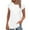 White, variant on Inleife Women's Loose Casual Tops Solid Color Crew Neck Side Slit Short Sleeved Top