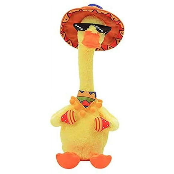 Singing Dancing Cactus Toy, Repeating Talking Baby Duck Talking Animal Doll Preschool(Mexican Style)