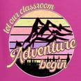 thumbnail image 6 of Wild Bobby Let Our Classroom Adventure Begin Mountain Sunset Light Colors Pop Culture Women Graphic Long Sleeve Tee, Fuschia, X-Large, 6 of 6