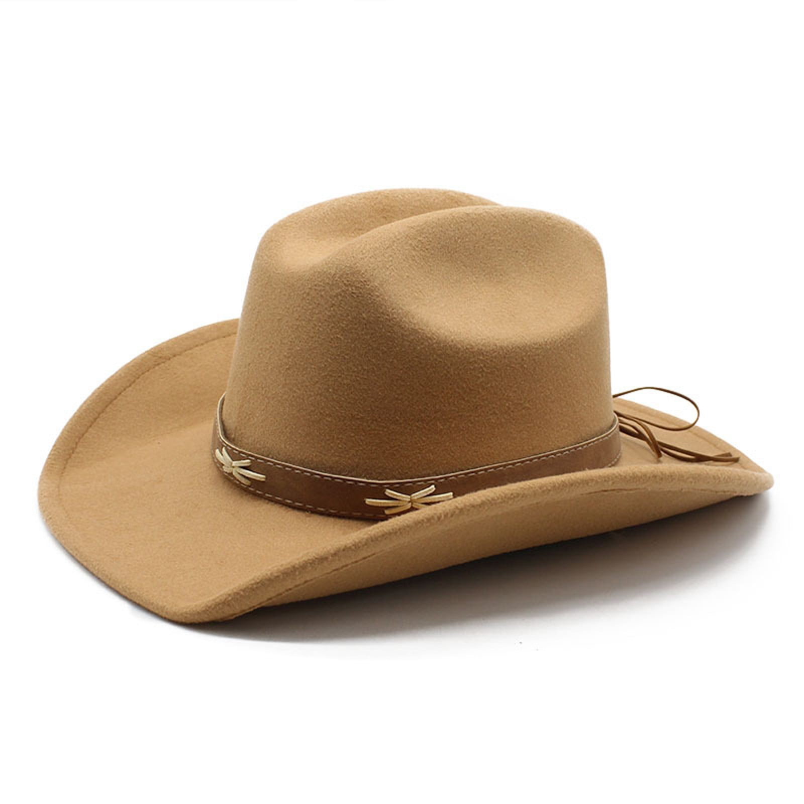 Western Cowboy Hat for Women Men Adjustable Wide Brim Sun  display picture 1
