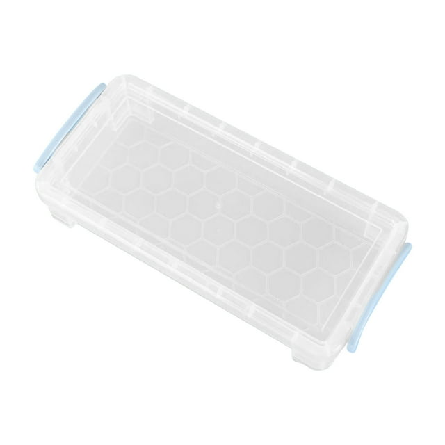 Rbaofujie Trousse à Crayons en Plastique Transparent Boîte de Rangement Fournitures de Rentrée Scolaire