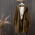 thumbnail image 4 of Uobin Women Oversized Long Knit Cardigan, Open Front Sweater Coat Loose Casual Pocket Outerwear for Fall Winter, 4 of 5