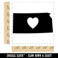 thumbnail image 2 of Kansas State with Heart Self-Inking Rubber Stamp Ink Stamper - Black Ink - Large 1-1/2 Inch, 2 of 7