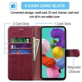 thumbnail image 2 of Galaxy A51 Case, [5G Version] Galaxy A51 Wallet Case,Takfox [RFID Blocking] PU Vegan Leather Cover Case Card Slots Cash ID Credit Card Holder Magnetic Folio Flip Phone Case Kickstand - Red, 2 of 7