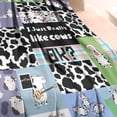 thumbnail image 4 of Cow Print Blanket Throw Blanket for Kids Warm Soft Micro Flannel Blanket for Bed/Sofa/Travel/Living Room Decor 60x80 Inch, 4 of 6