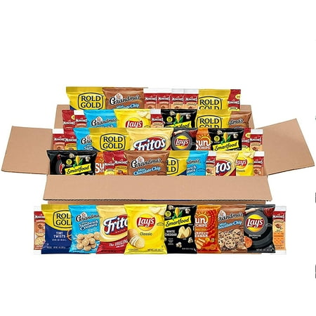 Frito-Lay Sweet & Salty Snacks Variety Box  Mix of Cookies  Crackers  Chips & Nuts  50 Count