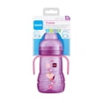 thumbnail image 3 of Vaso de entrenamiento de plástico MAM (1 unidad), 8 oz. Vaso Trainer con pico extrasuave, tetina antiderrames y asas antideslizantes, para niñas de 4 meses o más, los diseños pueden variar, 3 of 5
