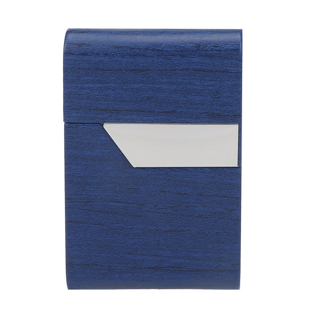 Estuche para tarjetas azul para 7 puros, compacto, tamaño 9,5 x 6 x 1,5 cm, delgado, multifunción