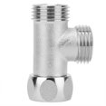 thumbnail image 1 of ZOUSSIQI 2PCS 3 Way Toilet Diverter Valve Multifunction Valve Adapter Flushing Valve(GB1/2) JU316-36061, 1 of 10