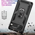 thumbnail image 7 of Allytech Rugged Case for Google Pixel 7, Military Grade Protection Shockproof Non-Slip Cover with Metal Rotatable Ring Stand, Magnetic Car Mount Holder Fashion Case for Google Pixel 7 - Black, 7 of 7