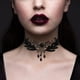 thumbnail image 3 of Encaje Negro Collares Gargantilla Collar Colgante de Cristal Vintage Punk Cadena Accesorios para Mujer Gótica, 3 of 8