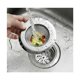 thumbnail image 4 of Coladores de fregadero de cocina de acero inoxidable, coladores de drenaje de fregadero de cocina, coladores de fregadero de cocina con bordes anchos grandes de 4,5 pulgadas de diámetro (paquete de 2), 4 of 5