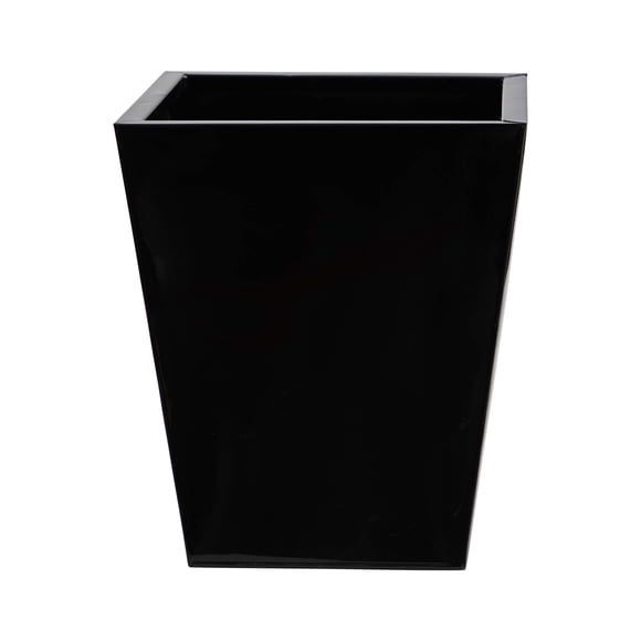 Maceta cuadrada casi natural clásica de metal de 38 cm