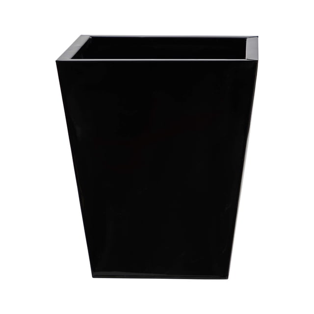 Maceta cuadrada casi natural clásica de metal de 38 cm