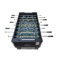 thumbnail image 1 of 54 Inch Foosball Table, Indoor Soccer Game Table with Cup Holders, Steel Rods, Leg Levelers, 4 Balls, Black, 1 of 5