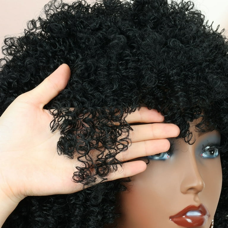 70's afro wig with middle parting 2025