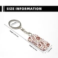thumbnail image 4 of Naloa Rabbit And Egg Print Keyfob with Split Key Ring and Print Labels, Key Labels Key Chain Tags, Luggage Tags, Car Key Chain Ring Keyfob Gift, 4 of 7